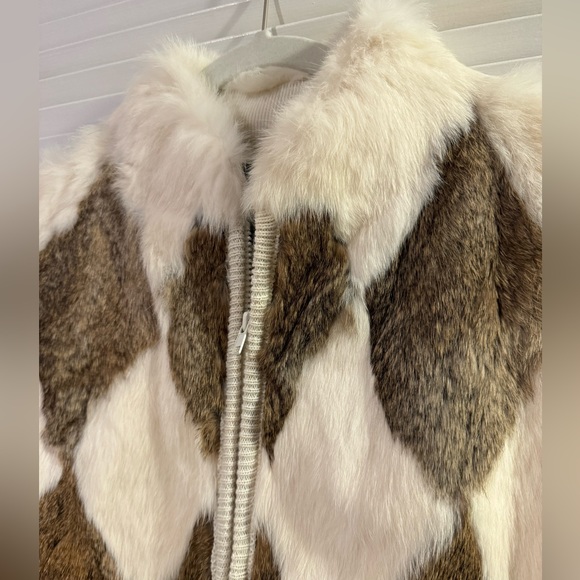 VINTAGE Rochelle California Rabbit Fur Sweater Vest - Picture 2 of 4